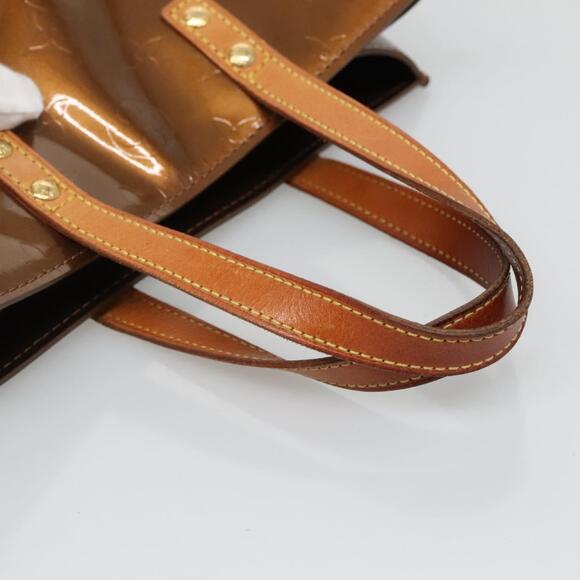 LOUIS VUITTON Monogram Vernis Reade PM Hand Bag Bronze M91146 - Picture 7 of 16